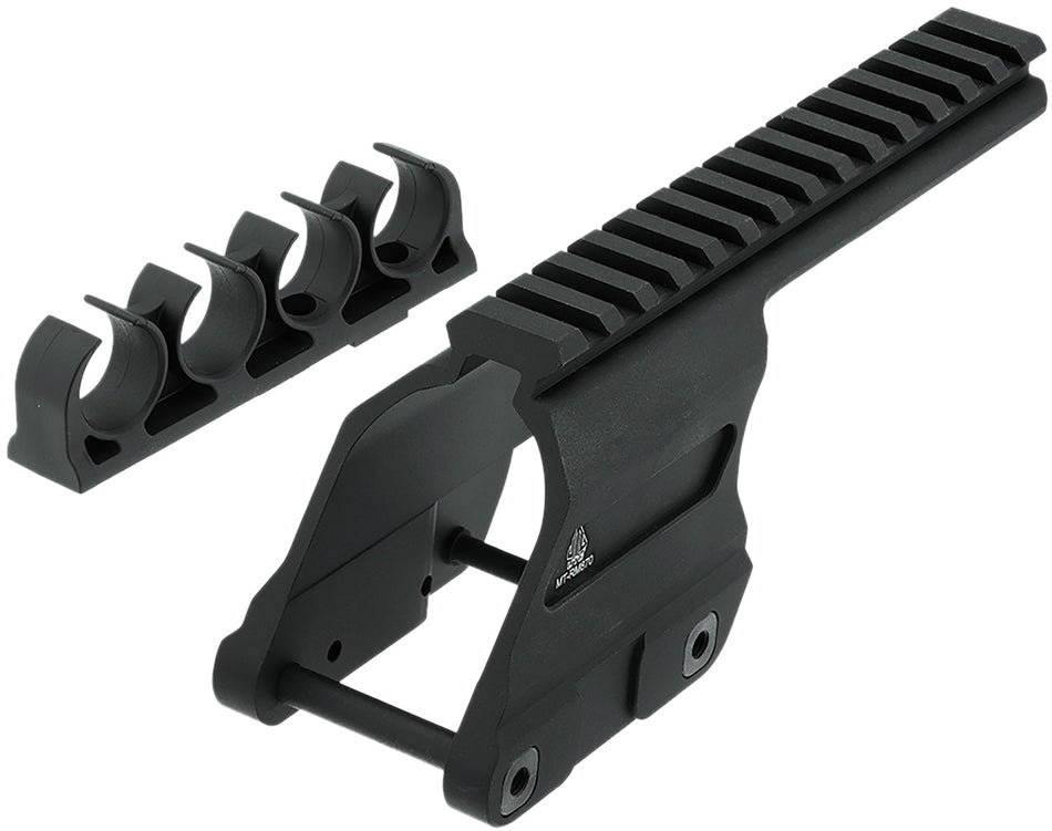 UTG MT-RM870 12G Remington 870 Optic Mount Full-Length Picatinny Rail 4-Shell Carrier