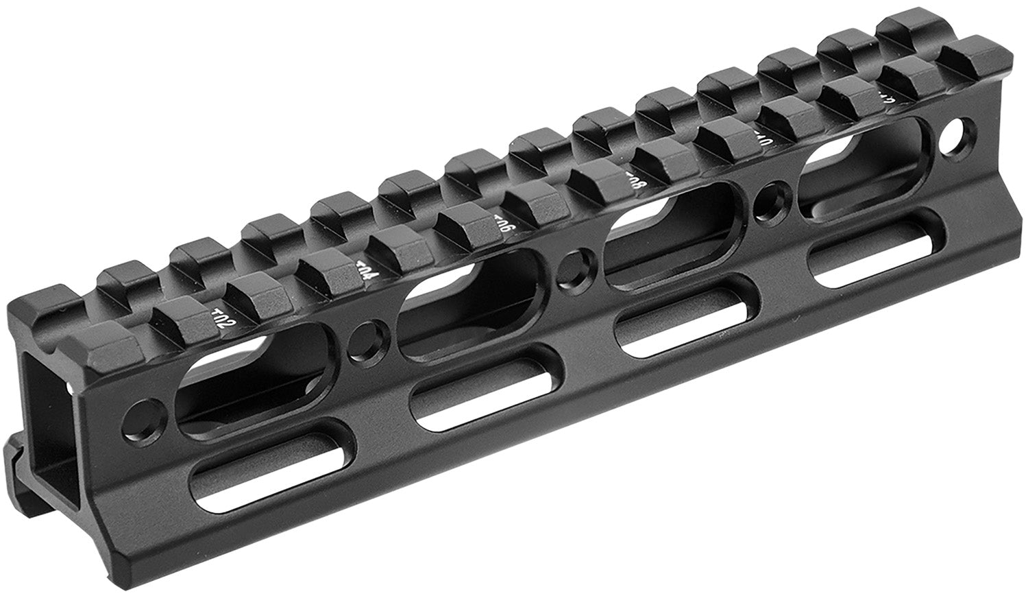 Leapers MTRSX1L Picatinny/Weaver Long Riser Mount Black Anodized 13-Slot 1-Inch Height