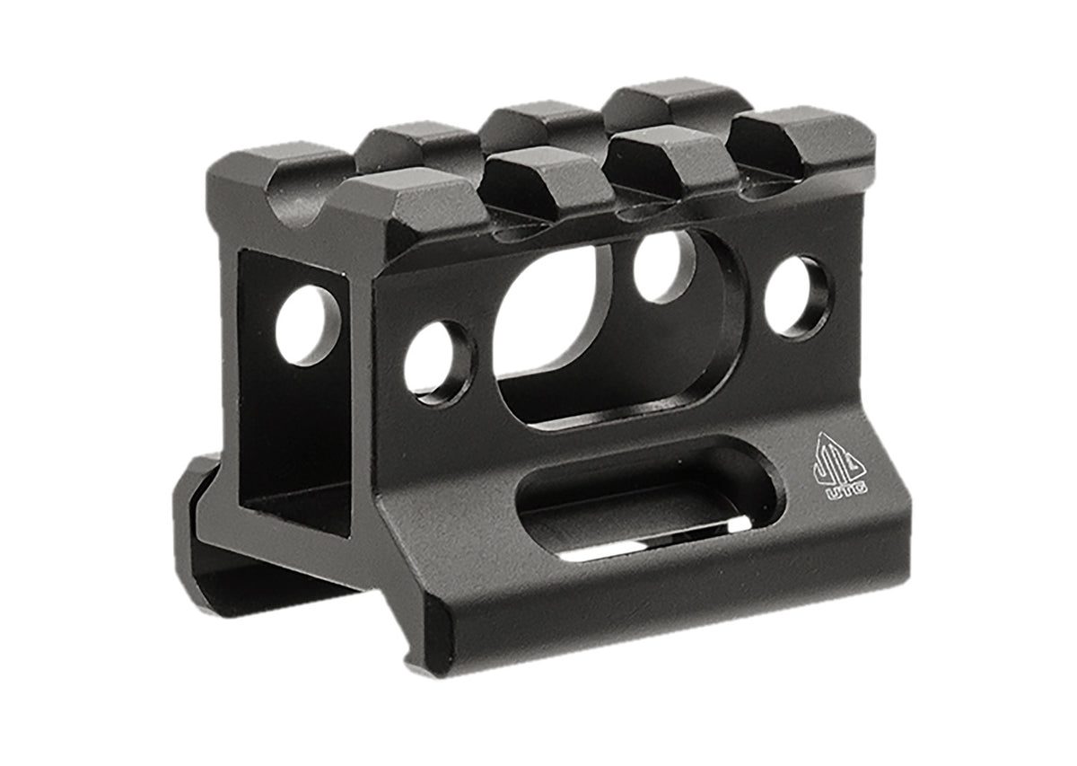 Leapers MTRSX1S Picatinny/Weaver Short Riser Mount Black Anodized 3-Slot 1-Inch Height