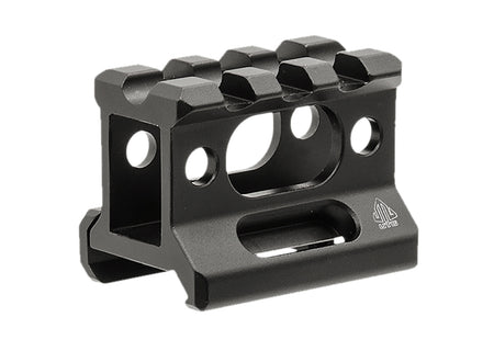 Leapers MTRSX1S Picatinny/Weaver Short Riser Mount Black Anodized 3-Slot 1-Inch Height