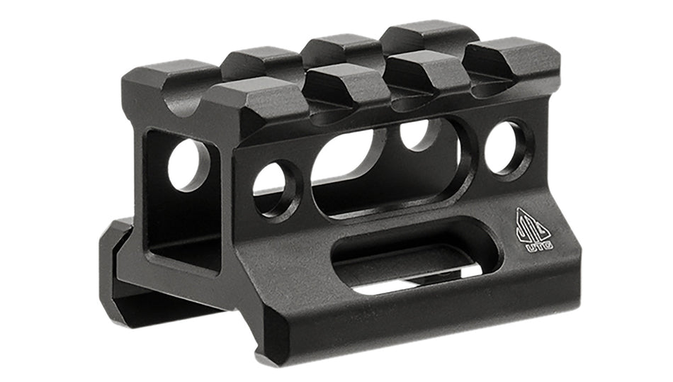 Leapers MTRSX8S Matte Black Aluminum Picatinny Riser Mount 3 Slots 0.83in Height