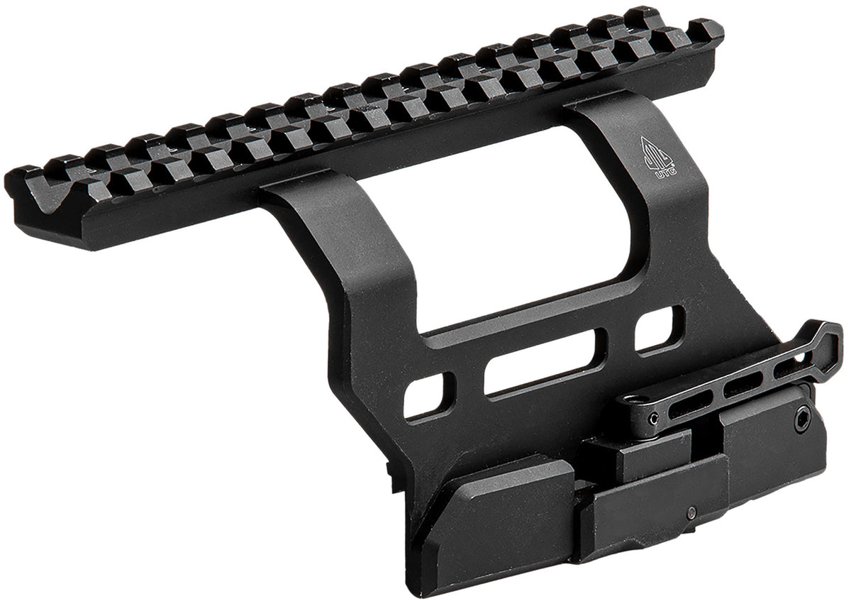 Leapers AK QD Side Mount Picatinny Rail 6.69" Matte Black Aluminum MTUAK01