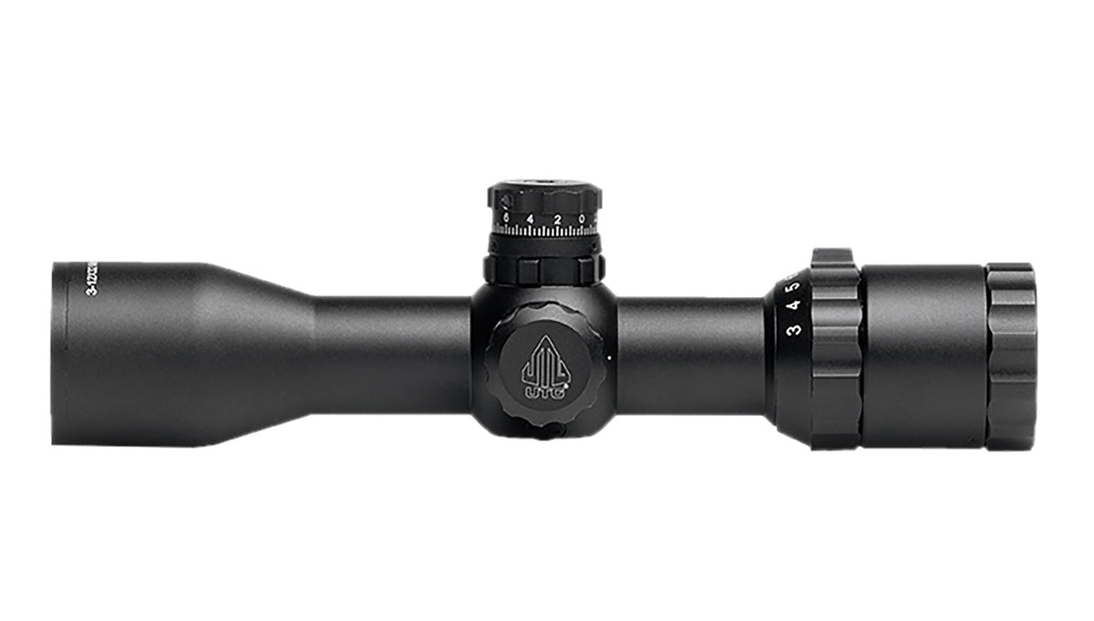 UTG SCPM312AOWQ Bug Buster 3-12x 32mm 1-Inch Tube Mil-Dot Reticle Scope w/Picatinny Rings