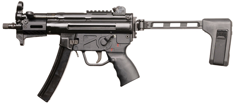 PTR 9KT BR 9mm Luger Pistol, 30+1 Capacity, 5.16" Black Nitride 3-Lug Threaded Barrel, M-LOK Handguard
