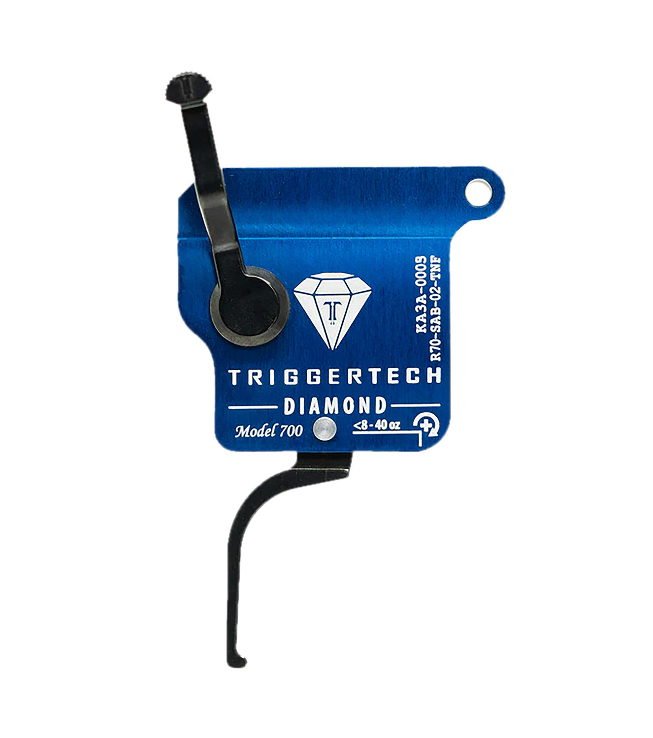 TriggerTech R70SAB02TNF Remington 700 Diamond Black Flat Straight Trigger RH