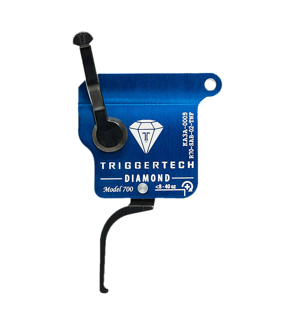 TriggerTech R70SAB02TNF Remington 700 Diamond Black Flat Straight Trigger RH