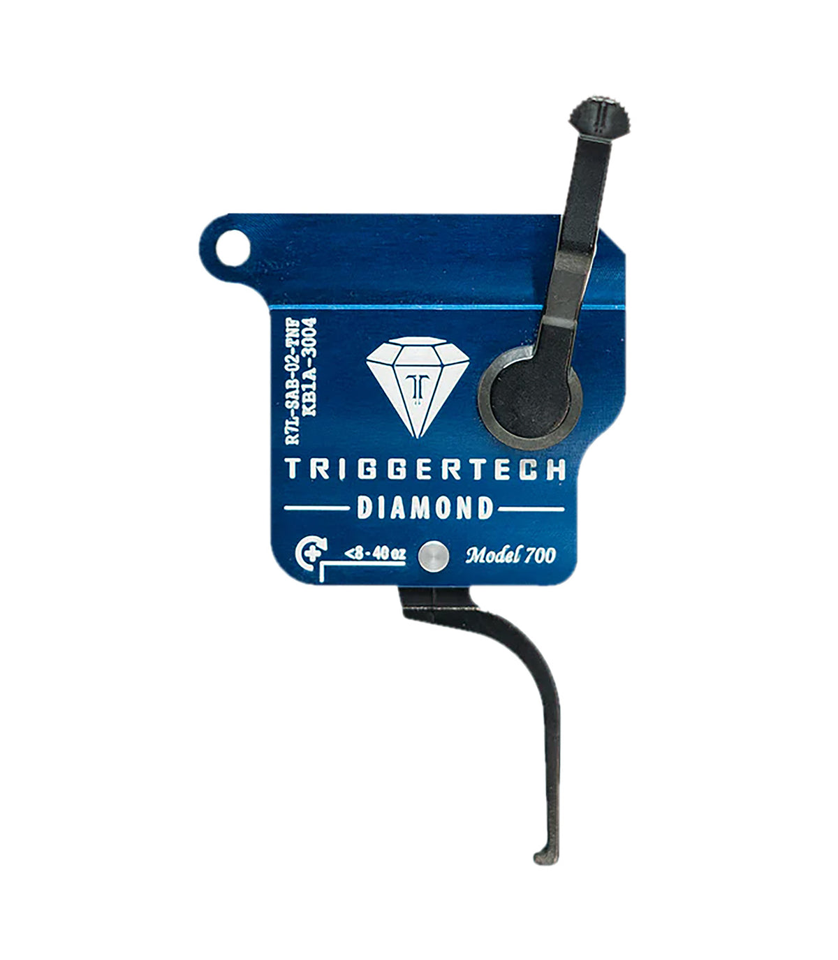 TriggerTech R7LSAB02TNF Remington 700 Diamond Black Flat Straight Trigger LH
