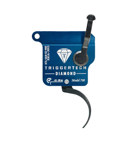 TriggerTech R7LSAB02TNP Remington 700 Diamond Black Curved Trigger Left Hand