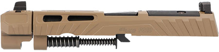 Sig Sauer P320 9mm Luger Coyote Brown Stainless Steel Compensator Slide Assembly XRAY3 Sights