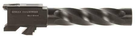 Strike Industries Glock 19 Gen3-5 9mm Spiral Fluted Drop-In Barrel, Black Nitride Stainless Steel