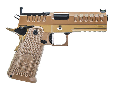 Watchtower Apache Commander 9mm Luger 15+1 4.25" Threaded Barrel Pistol, FDE PVD