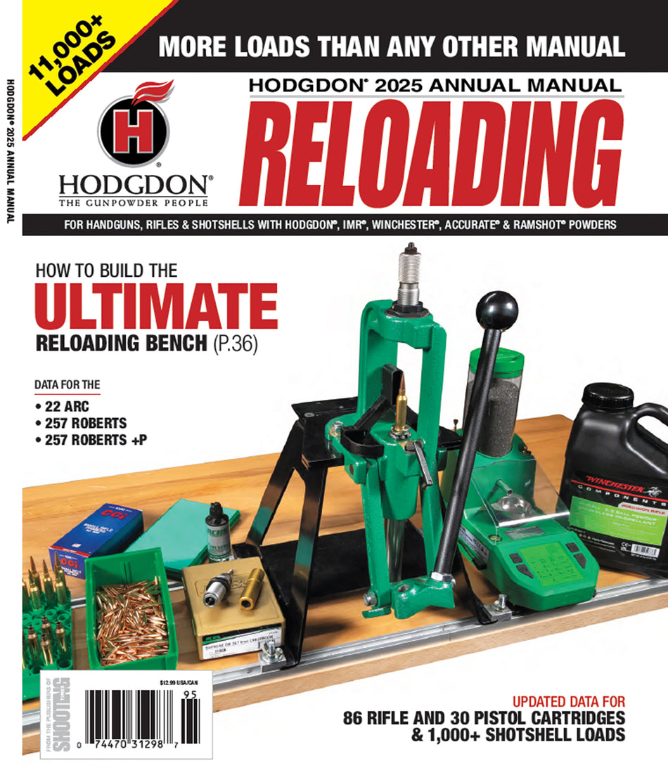Hodgdon 2025 Annual Reloading Manual AM25 Reference Guide