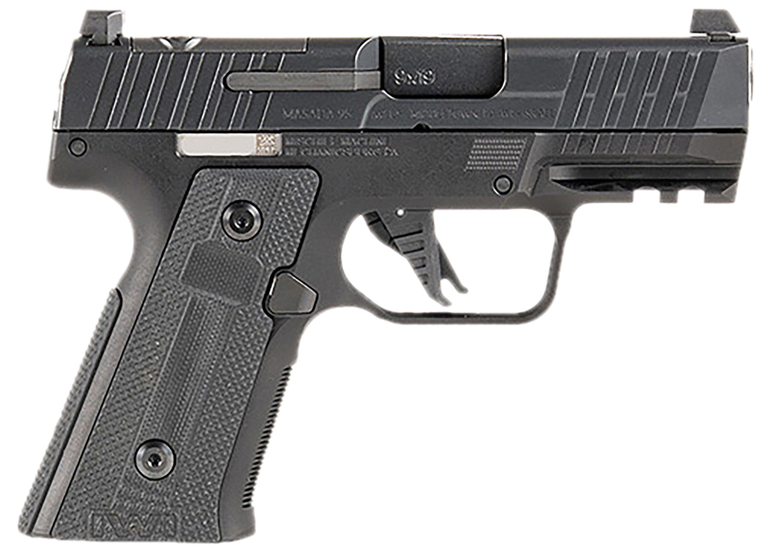 IWI US M9SLIM10CE MASADA Slim Commander Elite Compact 9mm Luger 10+1 3.40in Black Barrel, Aluminum Frame