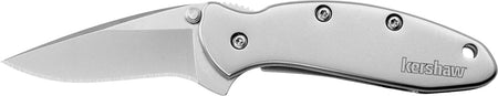 Kershaw Chive 1600 1.90" Folding Drop Point Plain Bead Blasted 420HC SS Blade, All-Steel Stainless Handle
