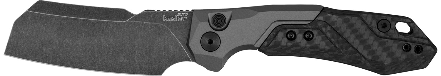 Kershaw Launch 14 7850 Auto Folding Cleaver 3.38" CPM 154 SS Blade, Aluminum/Carbon Fiber Handle