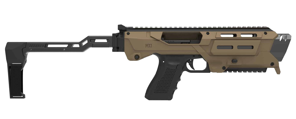 Meta Tactical MX-1 Conversion Kit for Glock Gen3/4/5 Tan Aluminum Stock