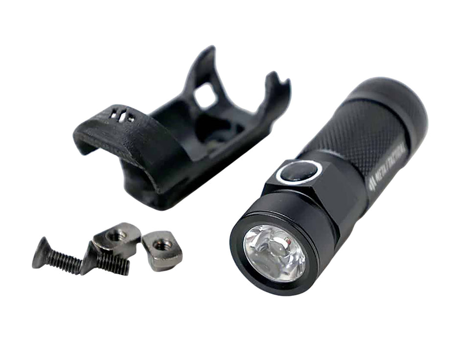 Meta Tactical MTA-FLT 500 Lumen Black Tactical Flashlight M-LOK Compatible Mount