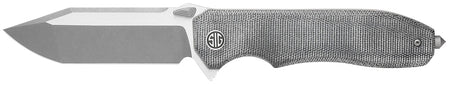 Sig Sauer Knives Validus 3.78" Folding Tanto DLC M390 Blade, Salt & Pepper Canvas Micarta Handle