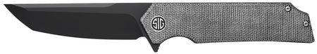 Sig Sauer Knives Tsuru 3.30" Folding Tanto Black PVD 154CM Stainless, Salt & Pepper Micarta