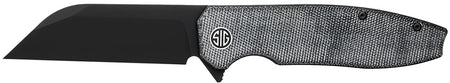 Sig Sauer Knives Karak 3.25" Folding Wharncliffe DLC Nitro-V Blade, Salt & Pepper Micarta