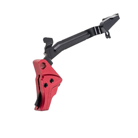 Tyrant CNC Glock Gen3-4 I.T.T.S Performance Trigger with Bar Red/Black Finish
