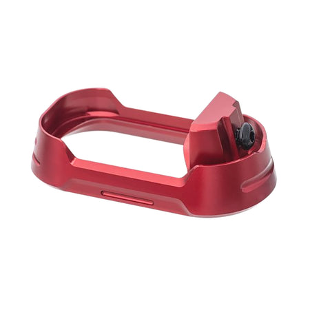 Tyrant CNC Glock 19 Gen 3-4 Red Aluminum Magwell TDG19G34MWREDBLKSCRW