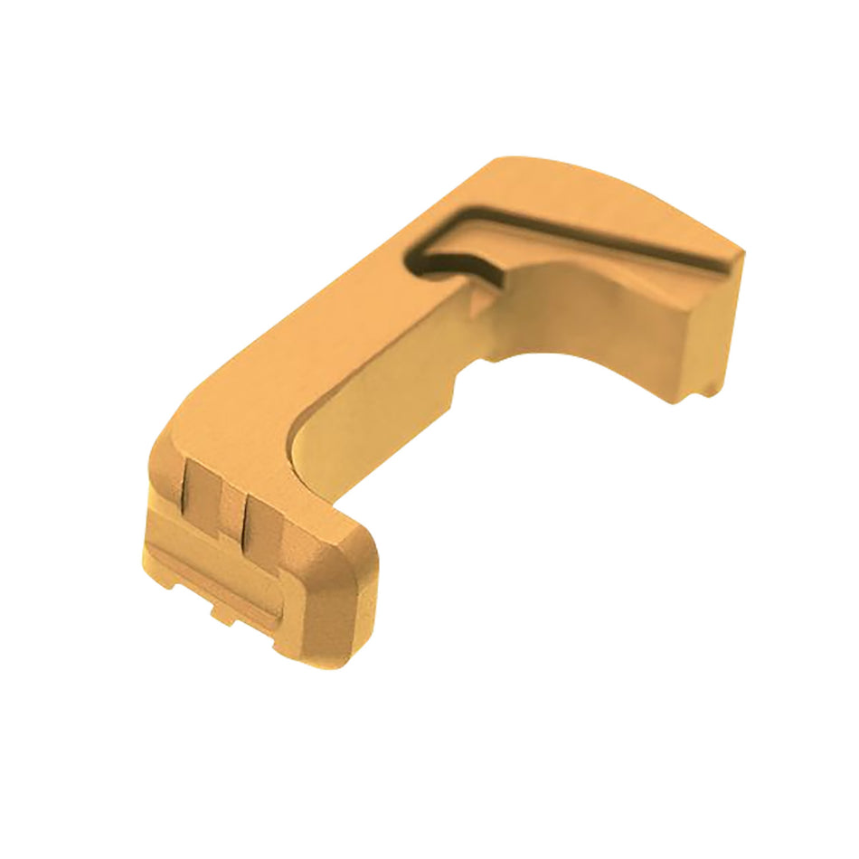 Tyrant CNC Glock 43x/48 Gold Aluminum Extended Mag Release EMR