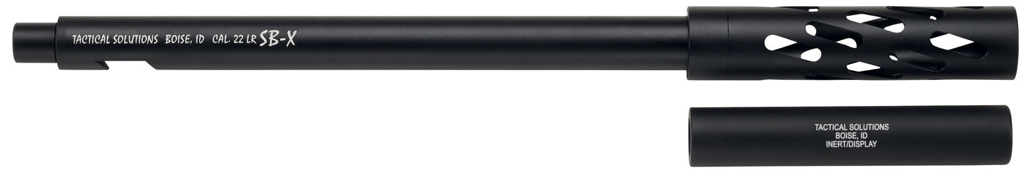 Tactical Solutions X-Ring SB-X 22 LR 16.5" Matte Black Aluminum Barrel Suppressor Ready for Ruger 10/22