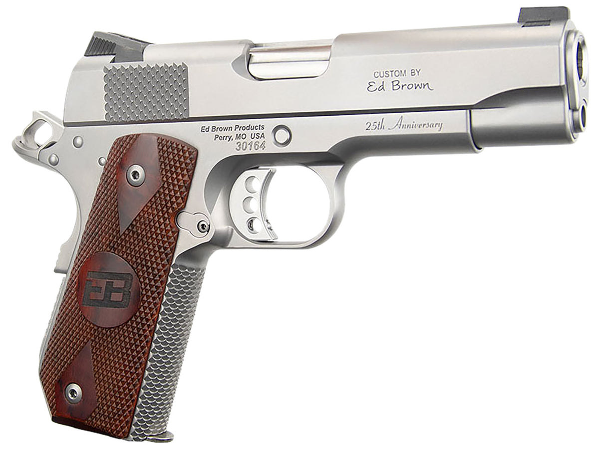Ed Brown Kobra Carry 25th Anniversary .45 ACP Pistol, Stainless/Stainless Finish