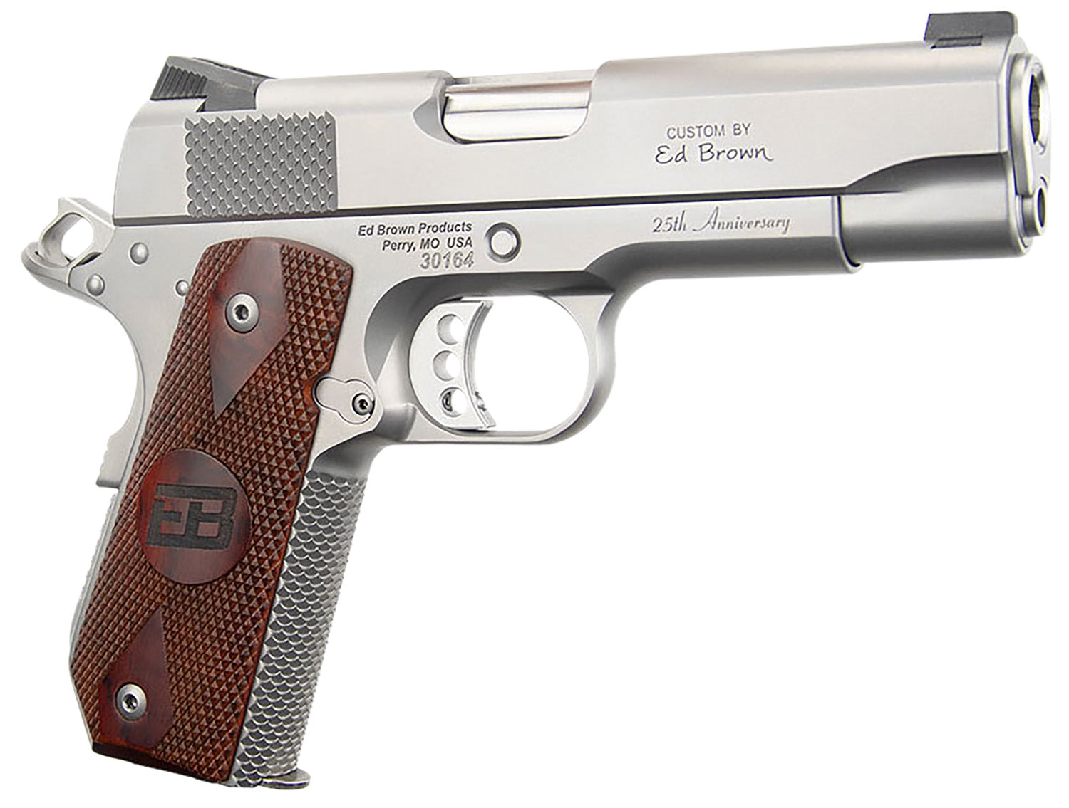 Ed Brown Kobra Carry 25th Anniversary .45 ACP Pistol, Stainless/Stainless Finish