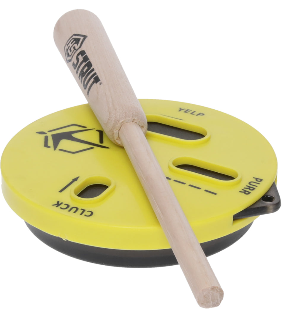 Hunters Specialties Cookie CuttR Pot Call Slate Striking Surface Turkey Hunting Yellow