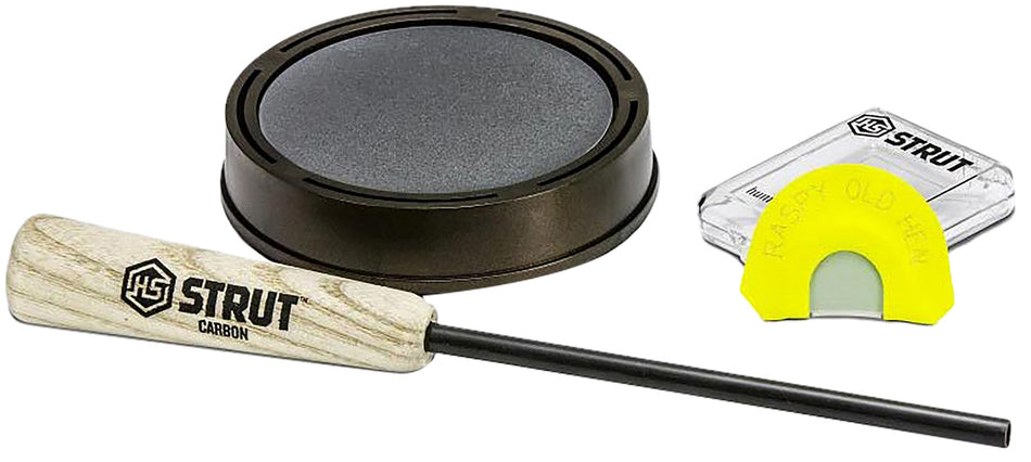 Hunters Specialties Raspy Old Hen Turkey Slate Friction Call with Diaphragm Combo