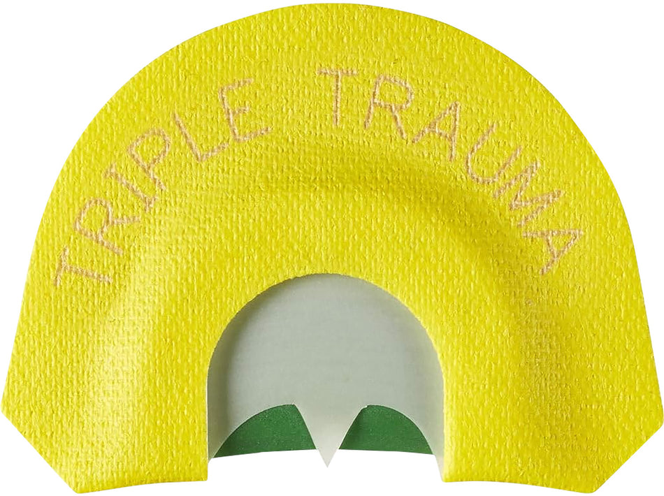 Hunters Specialties Premium Flex Triple Trauma Three-Reed Turkey Diaphragm Call Yellow