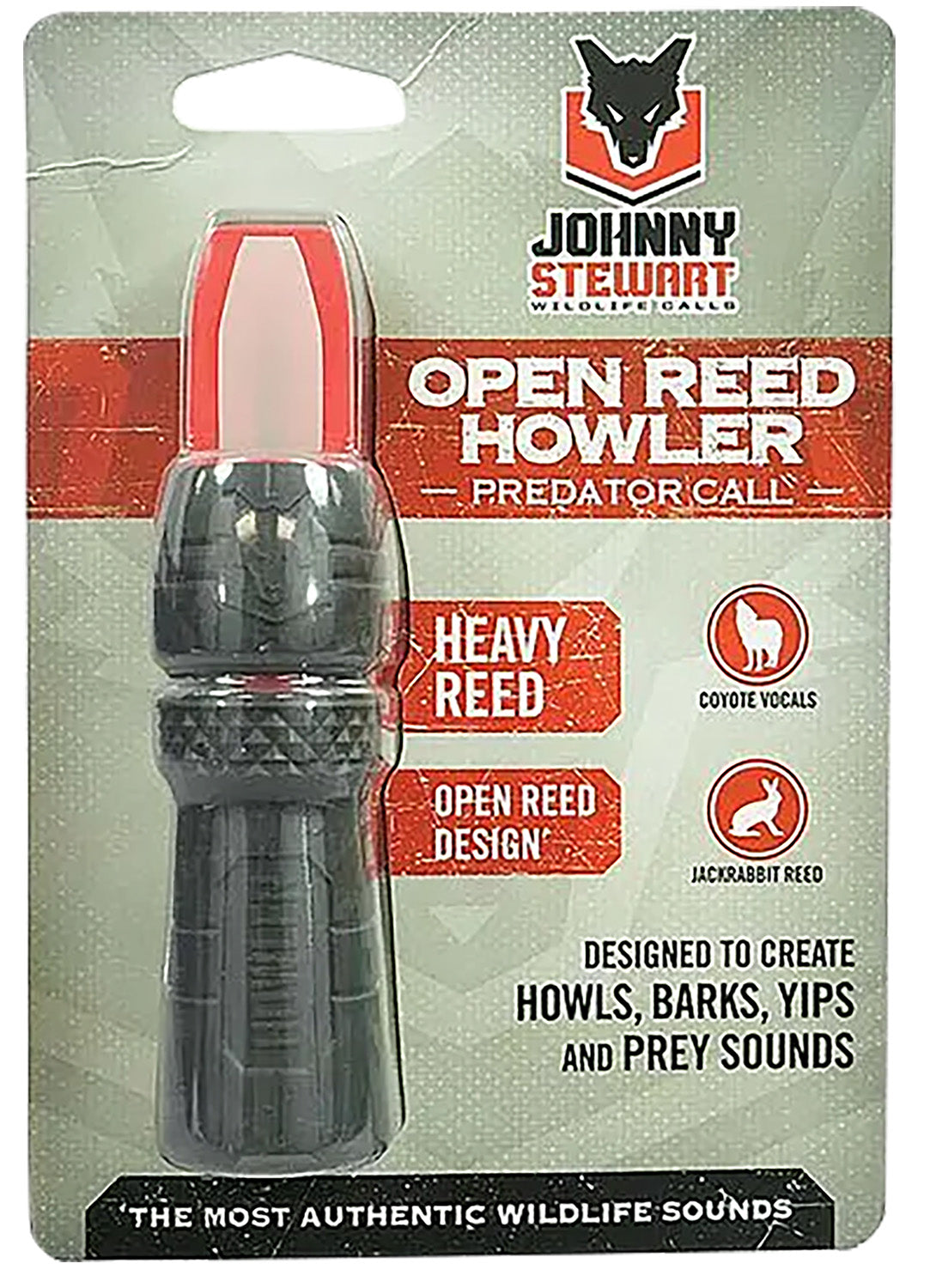 Hunters Specialties Open Reed Howler Predator Hunting Call Black/Red HSJSORHOWL