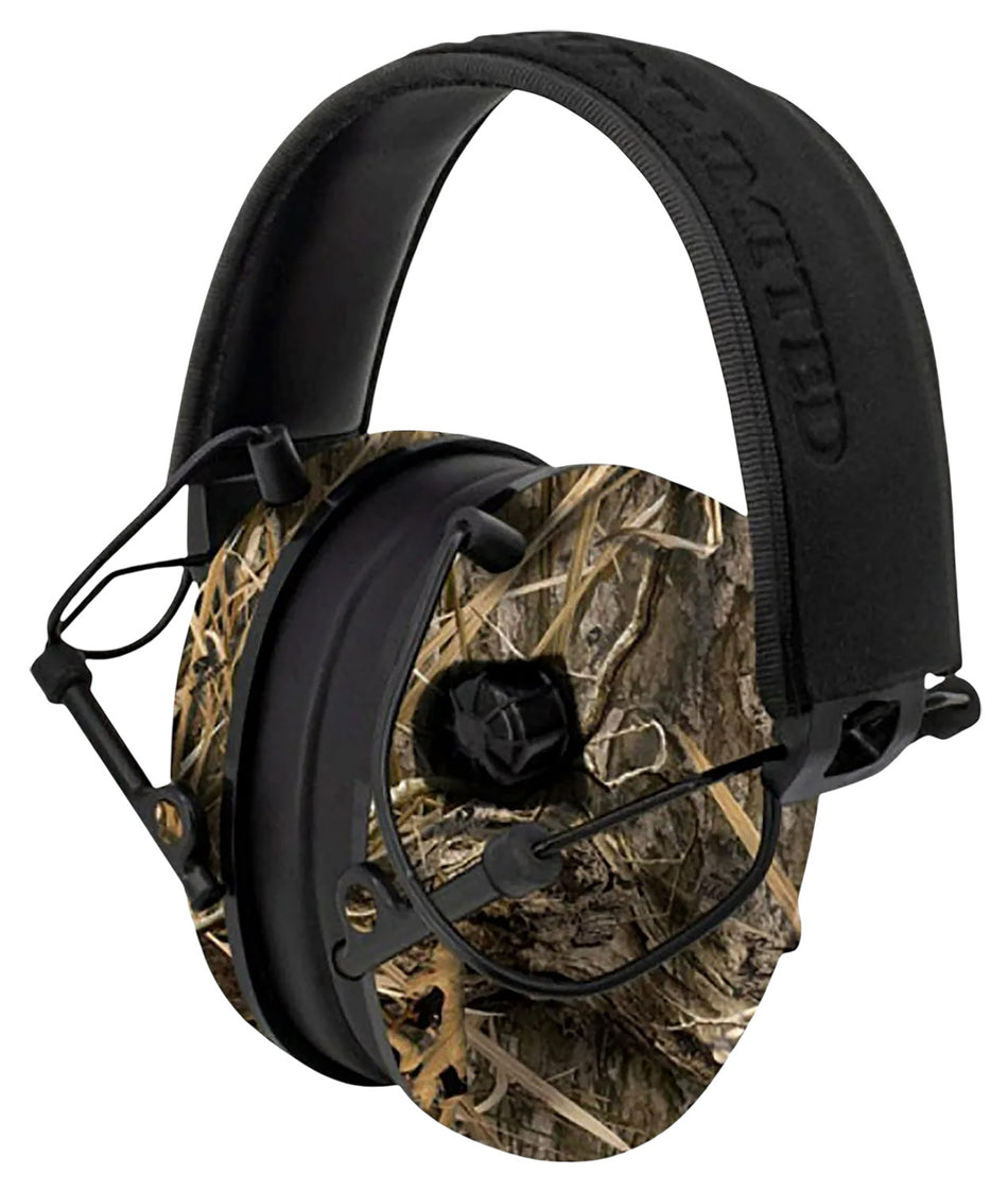 Radians DUE2HPCAMOBX Ducks Unlimited Over-the-Head Electronic Muff 23 dB Mossy Oak