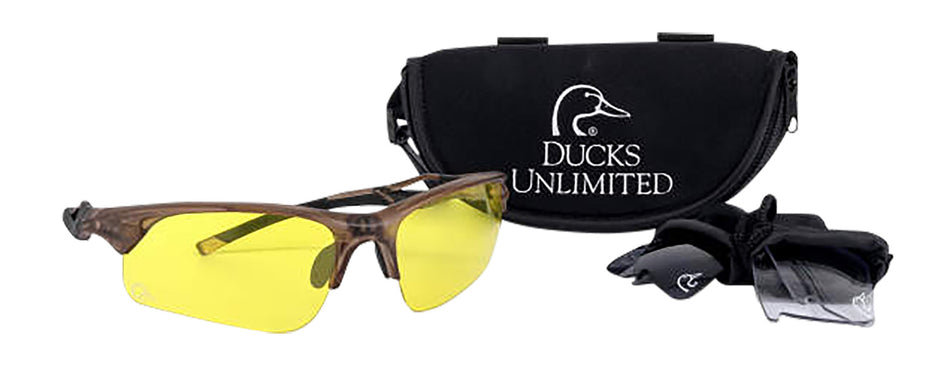 Radians DUINTLENS3BX Ducks Unlimited Shooting Glasses Interchangeable Lens Kit Translucent Frosted Frame