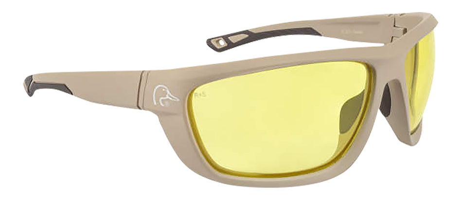 Radians DUFF13040C Ducks Unlimited Range Safety Glasses Amber Lens Tan Frame