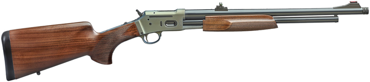 Davide Pedersoli Jackal 44 Mag 6+1 19in Threaded Barrel, Silver Cerakote Finish, Picatinny Rail & Walnut Fixed Stock