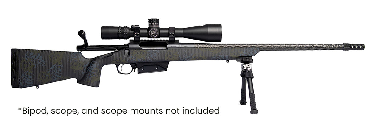 Horizon Firearms RF019C232216C20 Vandal Carbon II 300 PRC 22" Black Fluted Barrel, Black Drilled & Tapped Receiver, Black Iota EKO X Carbon Fiber Stock