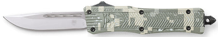 CobraTec CTK-1 American Flag Small 2.75" OTF Drop Point D2 Steel Blade with Digital Camo Handle