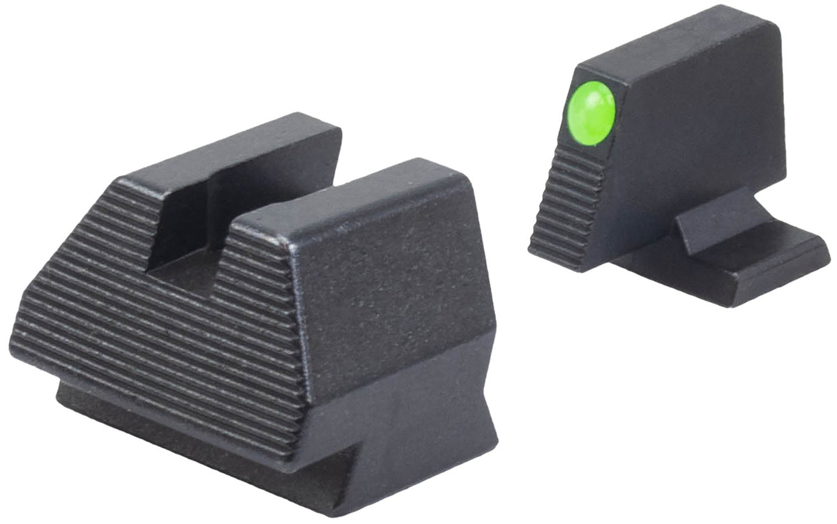 HK 51000938 H&K VP9 OR Elevated Tritium Front and Rear Iron Sight Set, Green