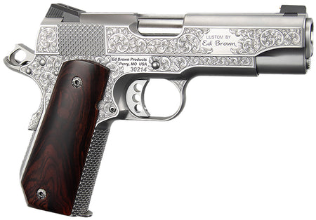 Ed Brown Kobra Carry Signature Edition .45 ACP 7+1 4.25" Stainless Pistol with Cocobolo Grip