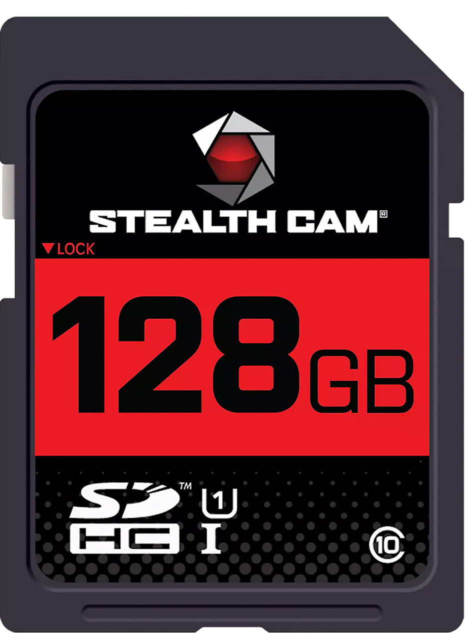 Stealth Cam 128GB SD Memory Card High-Speed Class 10 for Trail Cameras