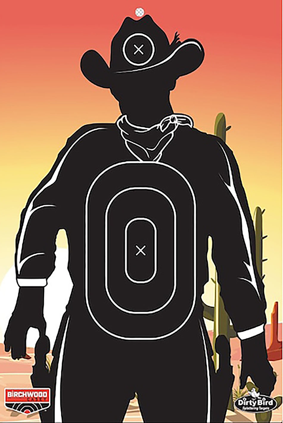 Birchwood Casey BC-35771 Dirty Bird Target Gunslinger Skyline 6 Pack 12" x 18"