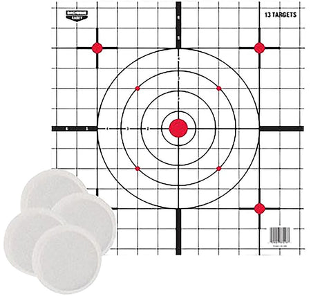 Birchwood Casey BC-37216T EZE-Scorer Thermal Target Sight-In Paper 12" x 12" with Thermal Signatures