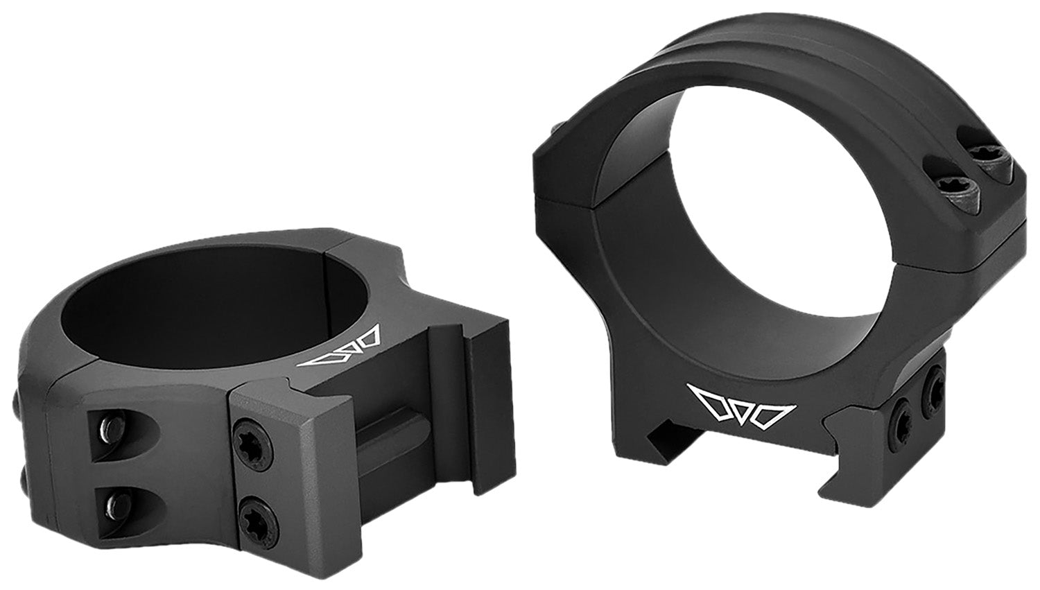 Warne Maxima Horizontal 520M 34mm Tube Matte Black Steel Low Scope Rings Picatinny/Weaver