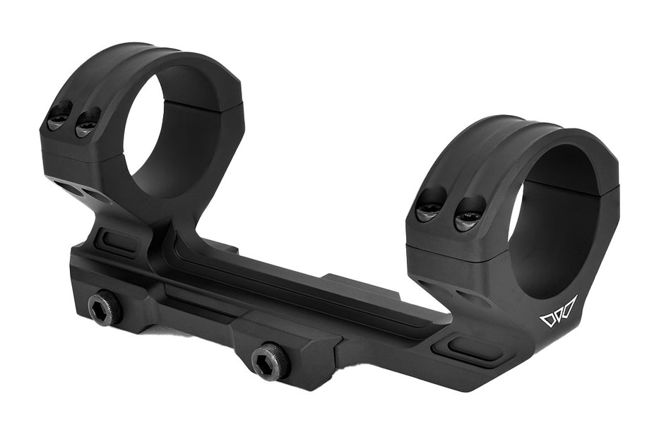 Warne 8551M HyperLite 30mm Medium Scope Rings Black Aluminum Picatinny/Weaver/Maxima