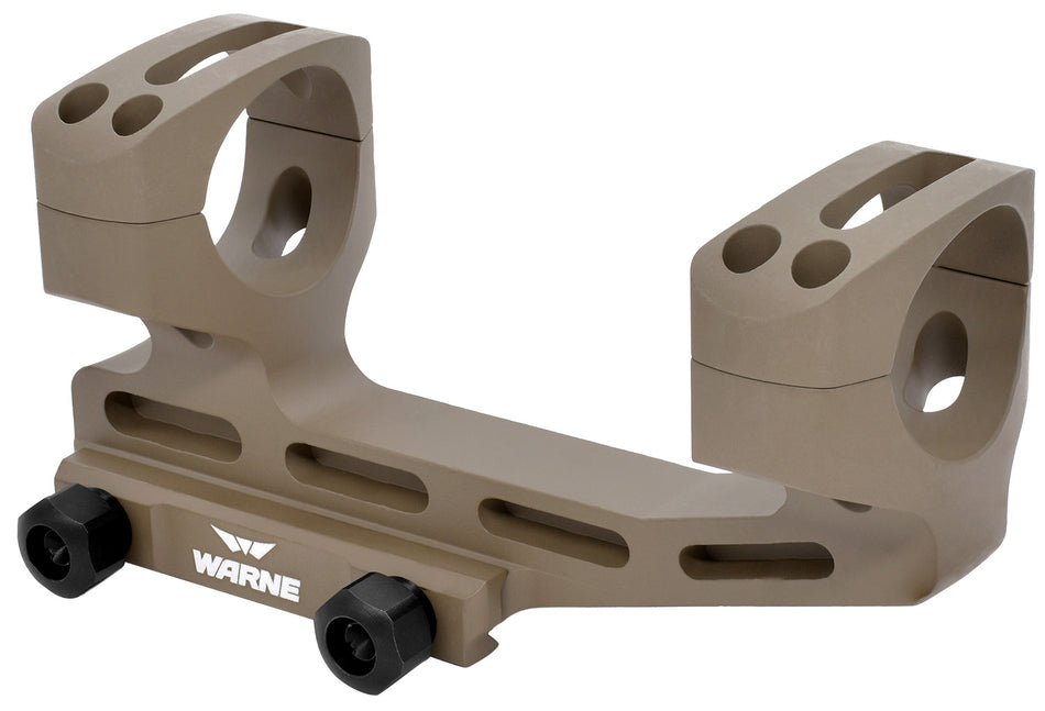 Warne LRSKEL1DE Extended LR-SKEL Cantilever Mount Combo Dark Earth 1 Inch Tube 20 MOA MSR