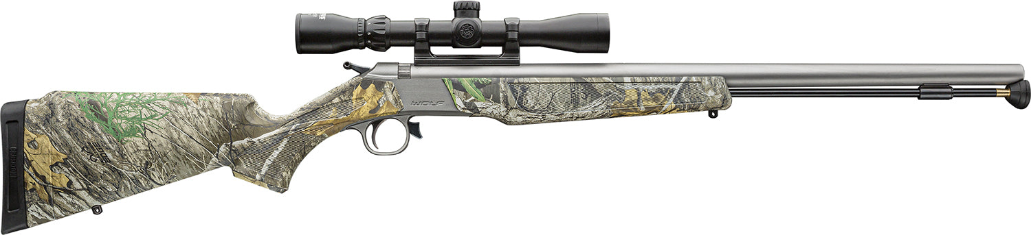 CVA Wolf V2 50 Caliber 24" Stainless Realtree Edge Muzzleloader 3-9x32 Scope Package