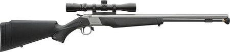 CVA Wolf V2 50 Caliber 24" Stainless Black Muzzleloader 3-9x32 Scope Package